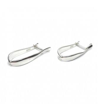 E000849 Genuine Sterling Silver Stylish Earrings Solid Hallmarked 925 Handmade
